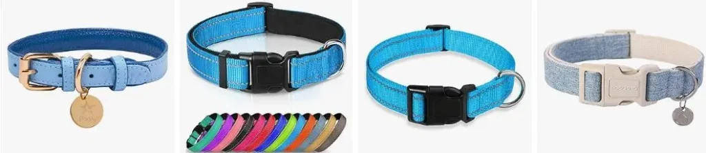 Blue dog collar colors
