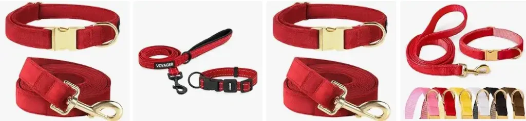 Red dog collar colors